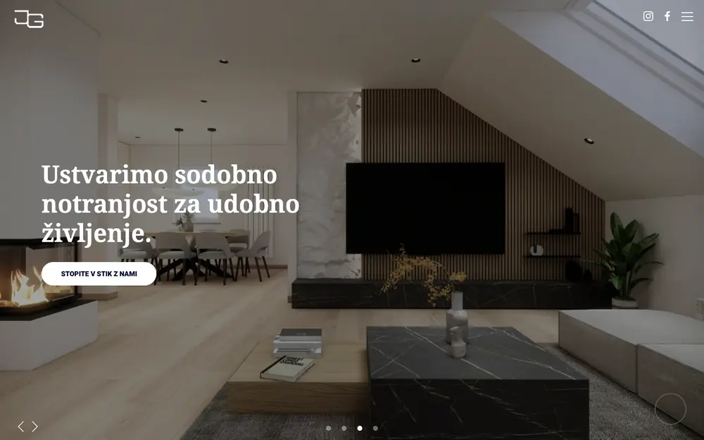 JG Design — website screenshot