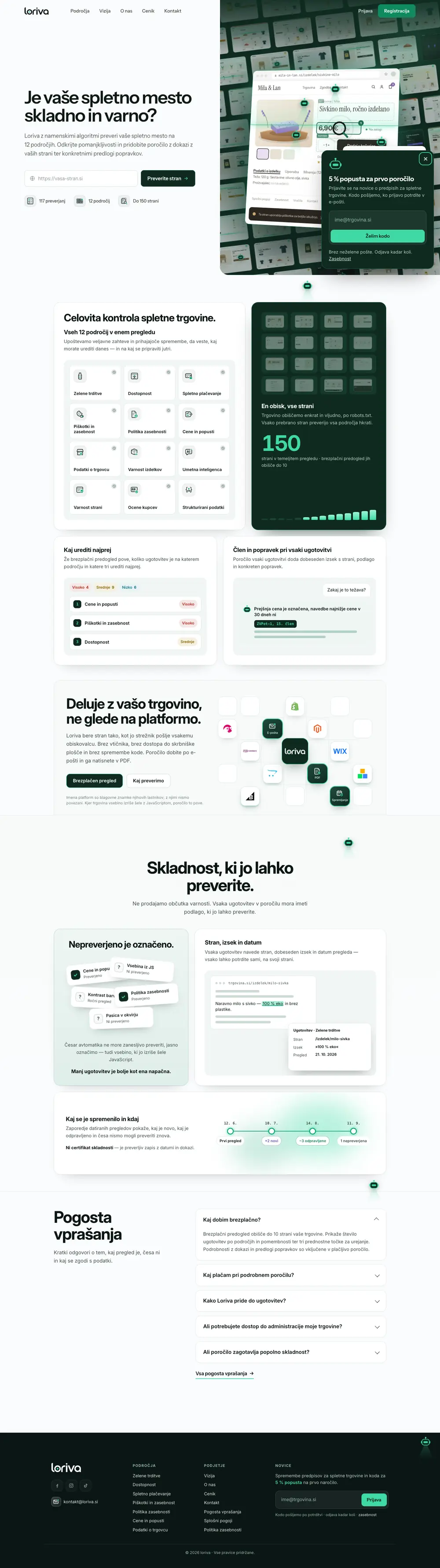 Loriva — website screenshot