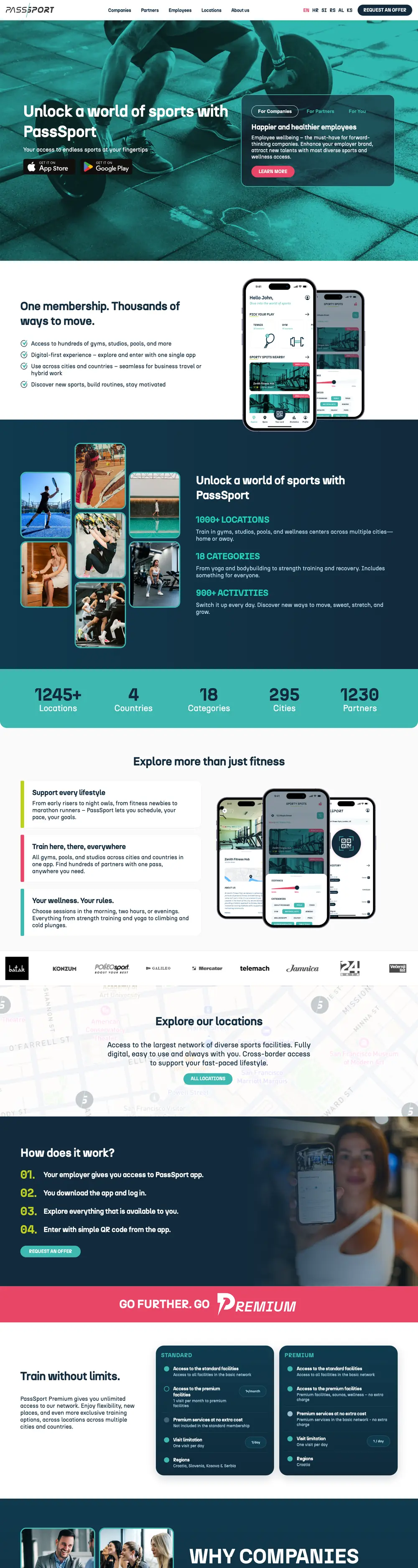 PassSport — posnetek strani