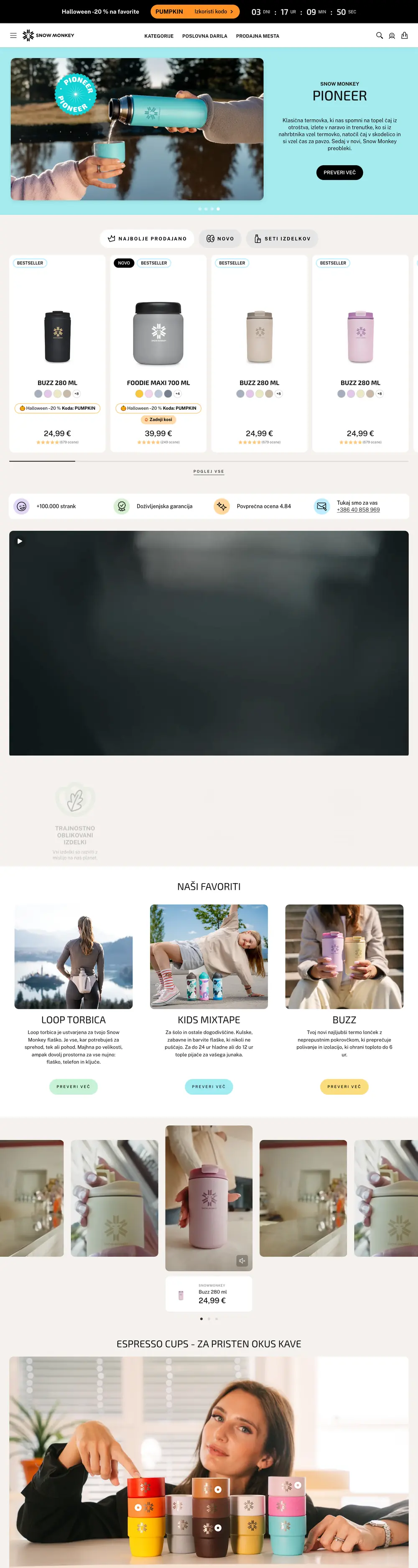 Snow Monkey — website screenshot